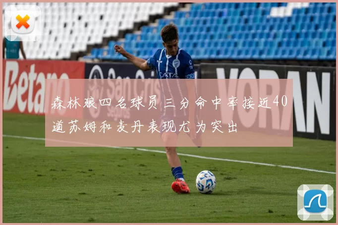 森林狼四名球员三分命中率接近40道苏姆和麦丹表现尤为突出